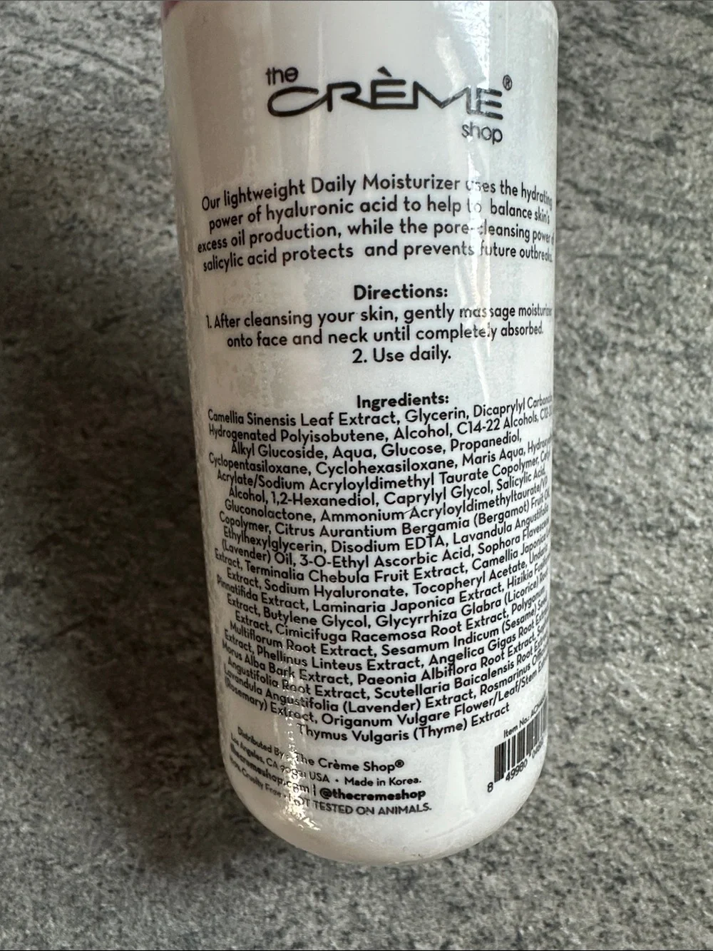 2-pc The Crème Shop What Acne? Korean Face Moisturizer Hyaluronic Salicylic Acid